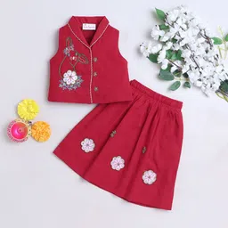 MANY FROCKS & Girls Embroidered Ready to Wear Lehenga-picture-21