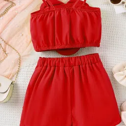 Xsole Girls Embellished Top with Shorts image 3