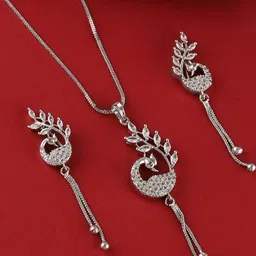 Bhagya Lakshmi Silver-Toned Alloy Pendant-picture-10