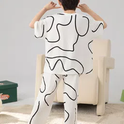 INCLUD Boys Abstract Printed T-shirt & Pyjamas Night suits image 5