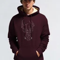 TOGS & TERRE Men Graphic Printed Hooded Sweatshirt-picture-19