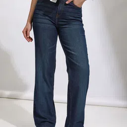 Tokyo Talkies Women Straight Fit High-Rise Light Fade Stretchable Jeans-image-84
