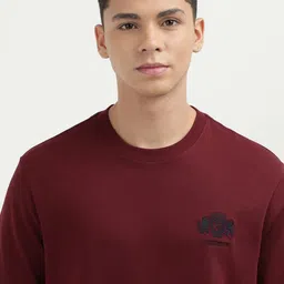 Tommy Hilfiger Men Solid Round Neck Cotton T-shirt image 2