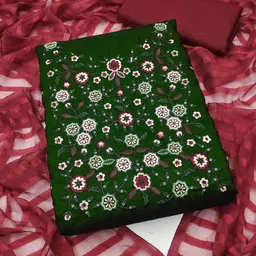 Maroosh Floral Embroidered Sequinned Unstitched Dress Material-picture-36