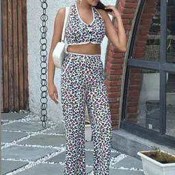 BAESD Women Printed Top with Trousers image 5