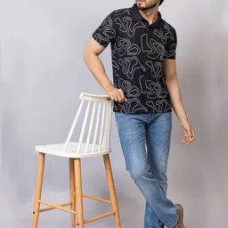 TRIUS Printed Polo Collar Short Sleeves T-shirt image 2