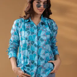 Rain & Rainbow Women Self Design Printed Cotton Top-picture-40