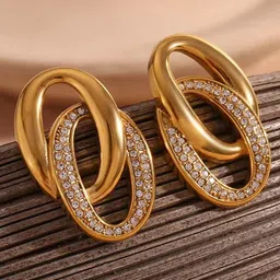 DressBerry Contemporary Hoop Earrings image 1