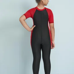 Muhuratam Girls Black Nylon Swimwear image 2