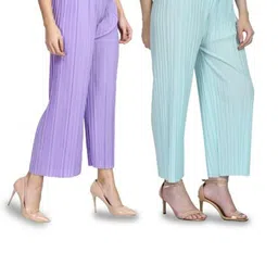 Brainbees Women Pack of 2 Straight Palazzos image 4