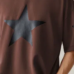 Moda Rapido Men Printed Drop-Shoulder Sleeves Pockets T-shirt image 3