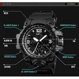 Otage Men Dial & Wrap Around Straps Analogue and Digital Watch Otg 1327 Wht image 3