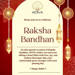 ADIVA Set Of 2 Rakhi With Roli Chawal & Greetings Card image 5