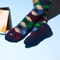 Soxytoes Unisex Pack Of 5 Printed Pure Cotton Calf-Length Socks image 5