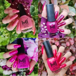 MI FASHION Set Of 4 Ultra High Glass HD 3D Shine Long Lasting Nail Polish 60ml-picture-38