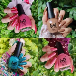 MI FASHION Set Of 4 Ultra High Glass HD 3D Shine Long Lasting Nail Polish 60ml-picture-41