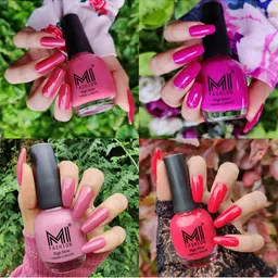 MI FASHION Set Of 4 Ultra High Glass HD 3D Shine Long Lasting Nail Polish 60 ML-picture-36