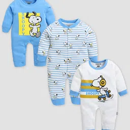 YK X Tinyo Infant Set Of 3 Pure Cotton rompers-picture-48
