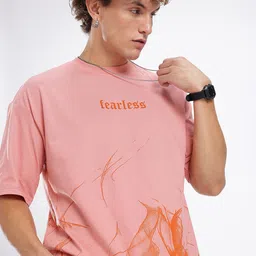 glitchez Oversized Fit Graphic Printed T-shirt-picture-55