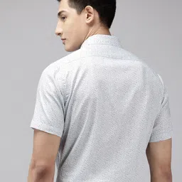 Van Heusen Custom Fit Micro Ditsy Printed Pure Cotton Formal Shirt image 2