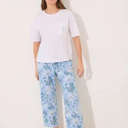 women'secret Tropical Printed Night Suit-picture-11