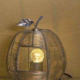 Homesake Silver Apple Contemporary Lamp (Bulb Included) - Set of 1-picture-9