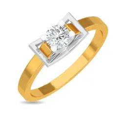 Kisna Diamond & Gold Jewellery Shaina 14k (585) Diamond & Gold Ring For Women-image-42