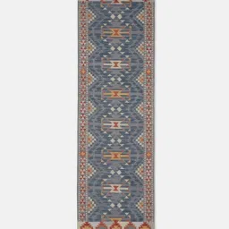 Fabindia Home Panja Grey 1600 GSM Wool Cotton Blend Runner image 2