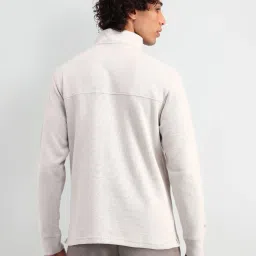 U.S. Polo Assn. Denim Co. Beige Regular Fit Texture Sweatshirt image 2