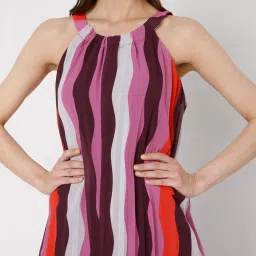 Vero Moda Multicolor Striped Maxi Dress image 4