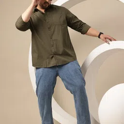 Sztori Men Premium Plus Size Pure Cotton Casual Shirt image 4