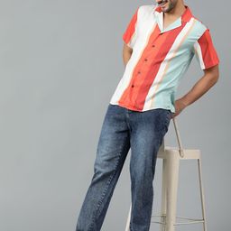 Stylecast X Kotty Men Multi Stripes Striped Casual Relaxed Fit Shirt-picture-12
