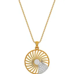 Kisna Diamond & Gold Jewellery 18k Rory Diamond Pendant For Her-picture-15