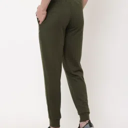 Sweet Dreams Olive Regular Fit Solid Joggers image 2