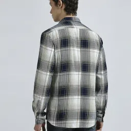 Pepe Jeans Blue Cotton Regular Fit Checks Shirt image 2