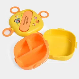 MiArcus Yellow Polypropylene Food Fun Double Layer Lunch Box (810ml) image 2