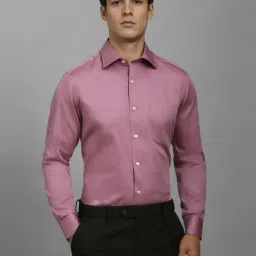 Louis Philippe Purple Cotton Regular Fit Shirts-picture-40