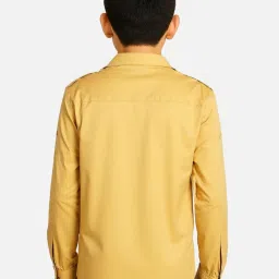 Charchit Boys Gold Comfort Fit Shirt image 2