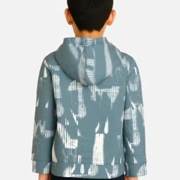 Cavio Kids Green Printed Full Sleeves Sweatshirt image 2