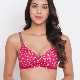 Clovia Red Non Wired Padded T-Shirt Bra-image-52
