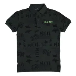 Gini & Jony Kids Green Printed Polo-picture-30