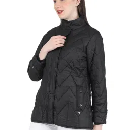 Monte Carlo Black Regular Fit Quilted Jacket image 3