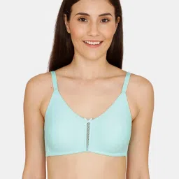 Zivame Aruba Blue Non Wired Non Padded Full Coverage Bra image 1