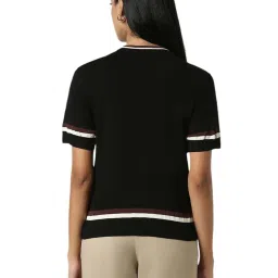 Van Heusen Black Plain Tops image 2