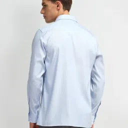 Arrow Light Blue Cotton Regular Fit Printed Shirt image 2