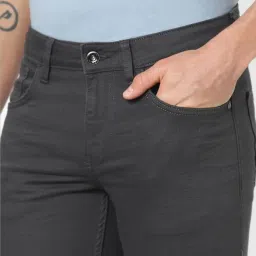 celio celio* Grey Slim Fit Lightly Washed Jeans image 4