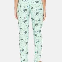Zivame Green Printed Pyjamas image 2