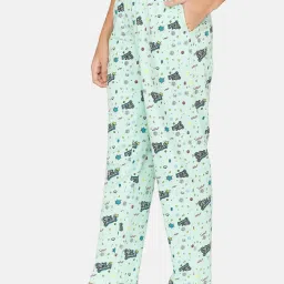 Zivame Green Printed Pyjamas image 3
