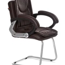 Adiko Systems Brown Stylish Cantilever Chair image 2