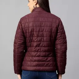 Cantabil Maroon Regular Fit Puffer Jacket image 2